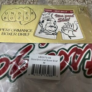 Under Boss Performance Boxer Brief Mens Medium "Good Shit Chef" Novelty